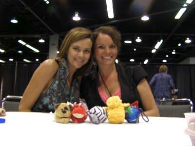 Tara Memmott and Aubren Johnson of SideKix toys.