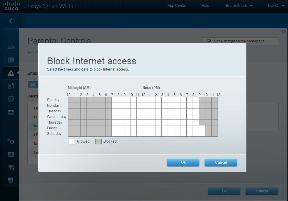 Linksys SMART Wi-Fi Block Internet Access