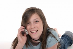 Young Teen Girl Talking On Cellphone 10 Did you set guidelines for your teen's use of his/her cell?