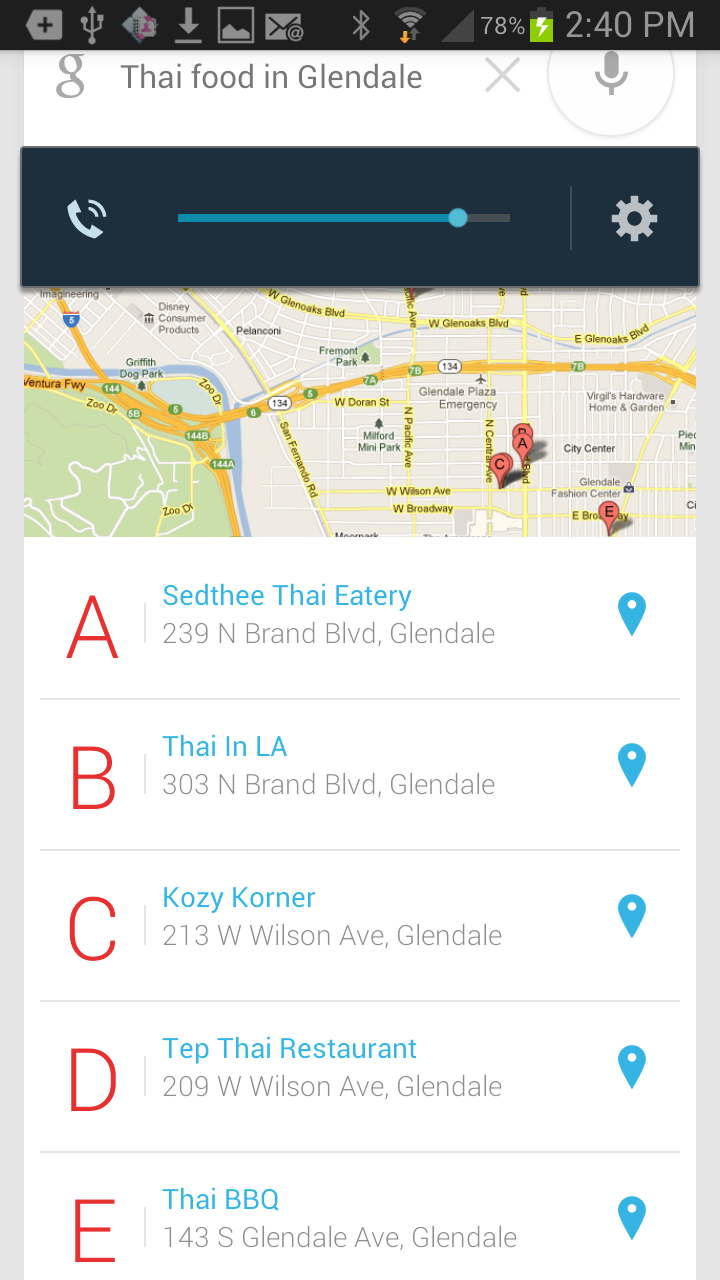 google voice actions for android